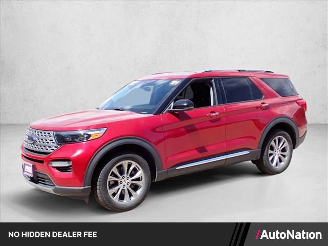 Rapid Red Metallic Tinted Clearcoat 2021 Ford Explorer Limited AWD SUV / Crossover All-Wheel Drive Automatic