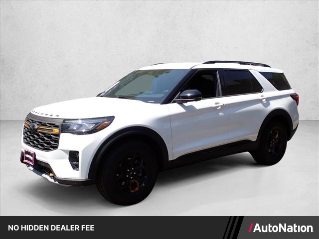 Star White Metallic Tri-Coat 2026 Ford Explorer SUV / Crossover All-Wheel Drive Automatic