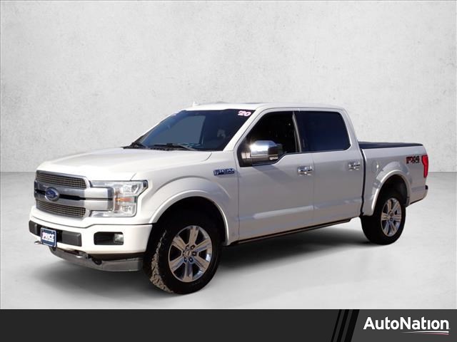 Star White Metallic Tri-Coat 2020 Ford F-150 Platinum SuperCrew 4WD Pickup Truck Four-Wheel Drive Automatic