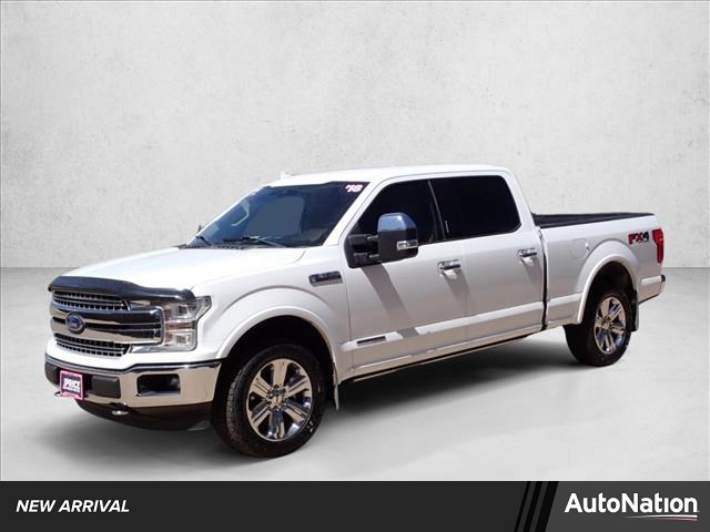Oxford White 2018 Ford F-150 Lariat SuperCrew 4WD Pickup Truck Four-Wheel Drive Automatic