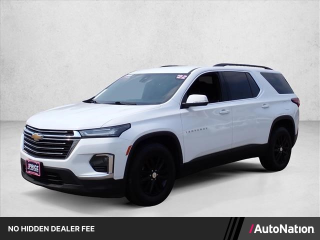 Summit White 2022 Chevrolet Traverse SUV / Crossover Four-Wheel Drive 9-Speed Automatic