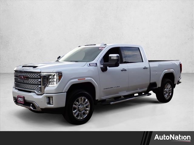 White Frost Tricoat 2023 GMC Sierra 3500HD Denali Crew Cab 4WD Pickup Truck Four-Wheel Drive Automatic