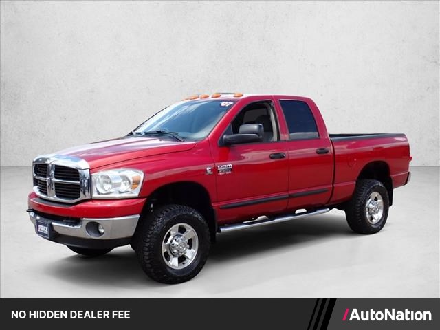 Red 2007 Dodge RAM 2500 Pickup Truck Four-Wheel Drive 4-Speed Automatic