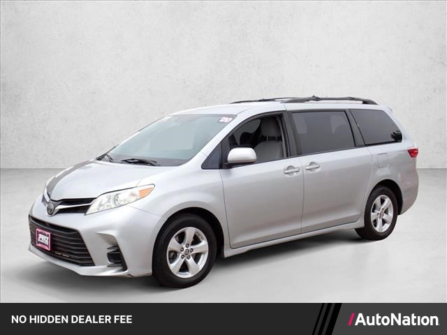 Celestial Silver Metallic 2020 Toyota Sienna LE 7-Passenger FWD with Auto-Access Seat Minivan Front-Wheel Drive Automatic