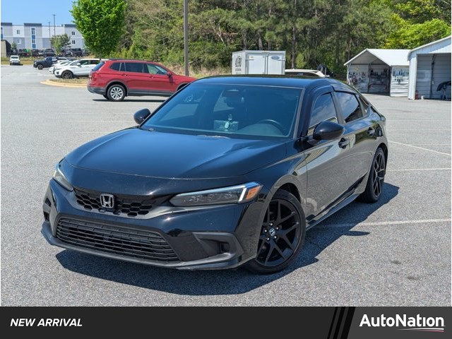 Black 2022 Honda Civic Hatchback Sport FWD Hatchback Front-Wheel Drive Automatic