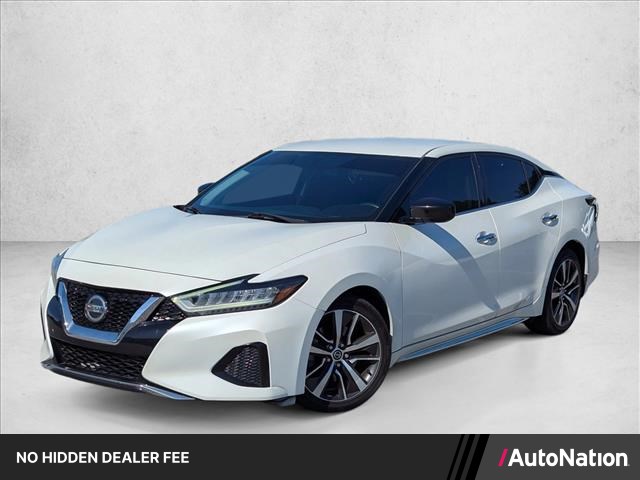 Pearl White Tricoat 2019 Nissan Maxima S FWD Sedan Front-Wheel Drive Automatic