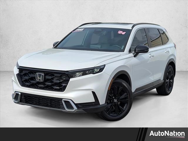 Gray (Platinum White Pea) 2024 Honda CR-V Hybrid Sport Touring AWD SUV / Crossover All-Wheel Drive Automatic