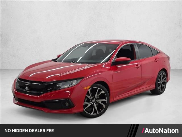 Rallye Red 2020 Honda Civic Sedan Front-Wheel Drive Automatic