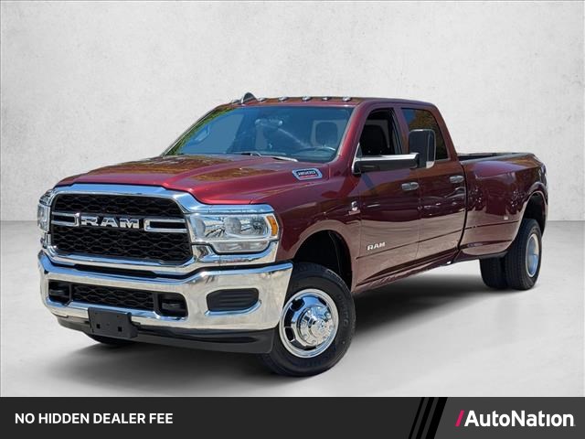 Delmonico Red Pearlcoat 2021 RAM 3500 Tradesman Crew Cab LB DRW 4WD Pickup Truck Four-Wheel Drive 6-Speed Automatic