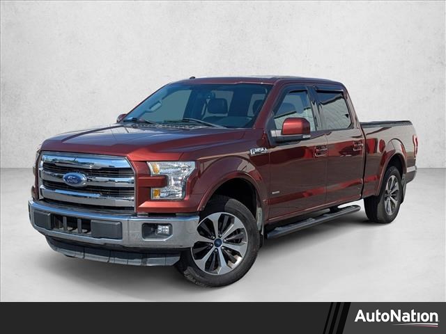 Red (Bronze Fire Metallic) 2016 Ford F-150 Lariat SuperCrew Pickup Truck 4X2 6-Speed Automatic