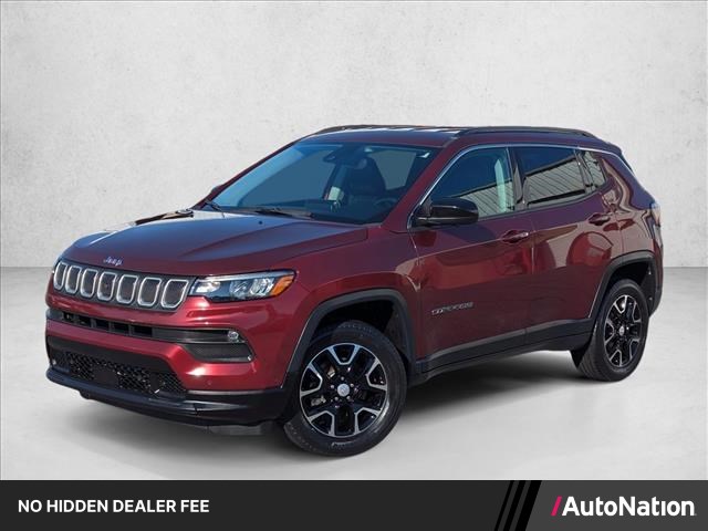 Velvet Red Pearlcoat 2022 Jeep Compass SUV / Crossover Four-Wheel Drive 9-Speed Automatic