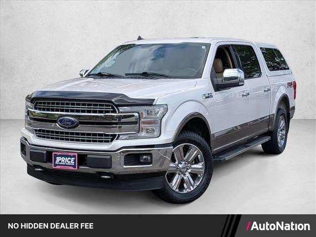 White Platinum Metallic Tri-Coat 2019 Ford F-150 Pickup Truck Four-Wheel Drive Automatic