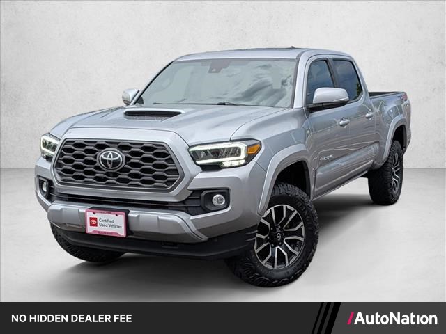 Celestial Silver Metallic 2023 Toyota Tacoma TRD Sport Double Cab LB 4WD Pickup Truck Four-Wheel Drive Automatic