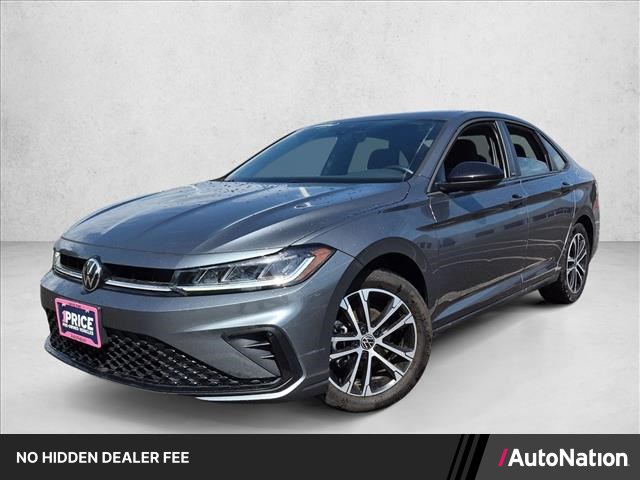 Platinum Gray Metallic 2025 Volkswagen Jetta Sedan Front-Wheel Drive 8-Speed Automatic