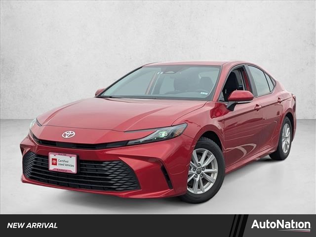Supersonic Red 2025 Toyota Camry LE FWD Sedan Front-Wheel Drive Automatic