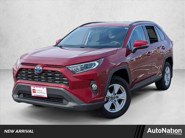 Red (Ruby Flare Pearl) 2021 Toyota RAV4 Hybrid XLE AWD SUV / Crossover All-Wheel Drive Automatic