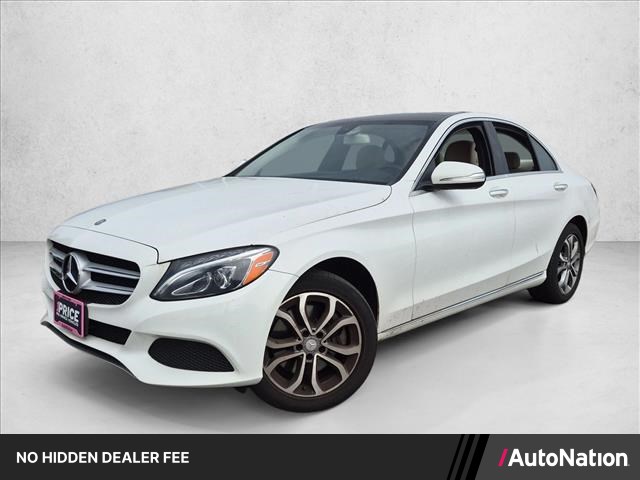 Polar White 2015 Mercedes-Benz C-Class Sedan All-Wheel Drive Automatic