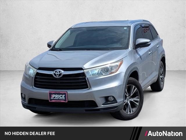 Silver Sky Metallic 2016 Toyota Highlander XLE AWD SUV / Crossover All-Wheel Drive Automatic