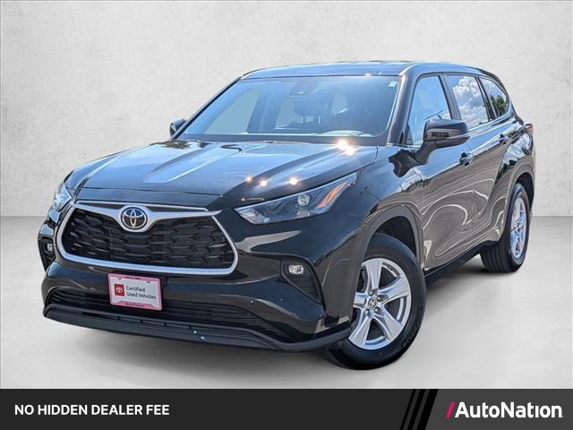 Midnight Black Metallic 2025 Toyota Highlander SUV / Crossover Front-Wheel Drive Automatic