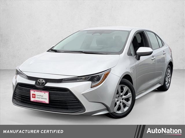 Classic Silver Metallic 2023 Toyota Corolla LE FWD Sedan Front-Wheel Drive Continuously Variable Transmission
