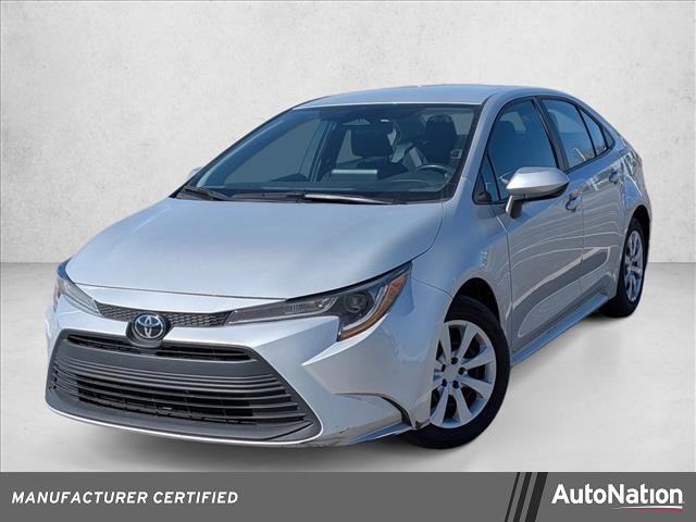 Classic Silver Metallic 2023 Toyota Corolla LE FWD Sedan Front-Wheel Drive Continuously Variable Transmission