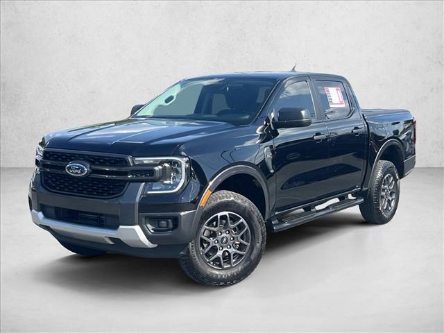 Shadow Black 2024 Ford Ranger XLT SuperCrew RWD Pickup Truck 4X2 Automatic