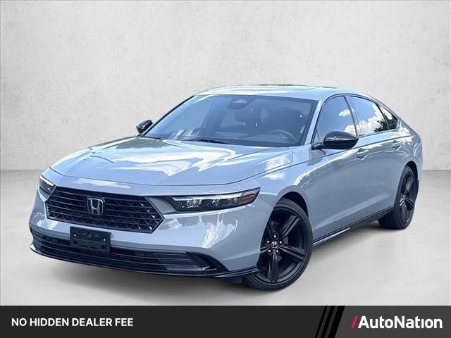 Urban Gray Pearl 2023 Honda Accord Hybrid Sedan Front-Wheel Drive Automatic
