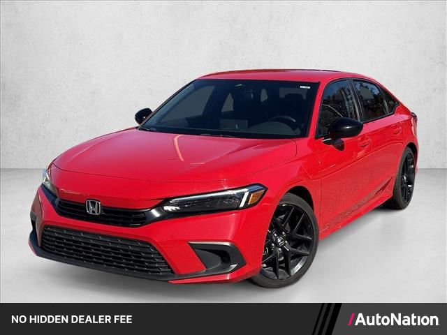 Rallye Red 2024 Honda Civic Sedan Front-Wheel Drive Automatic
