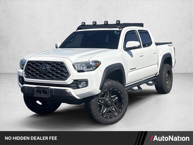 White 2022 Toyota Tacoma Pickup Truck Four-Wheel Drive Automatic