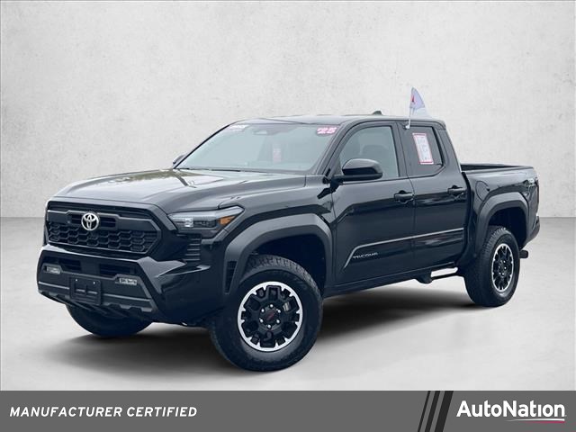 Black 2025 Toyota Tacoma TRD Off-Road Double Cab 4WD Pickup Truck Four-Wheel Drive Automatic