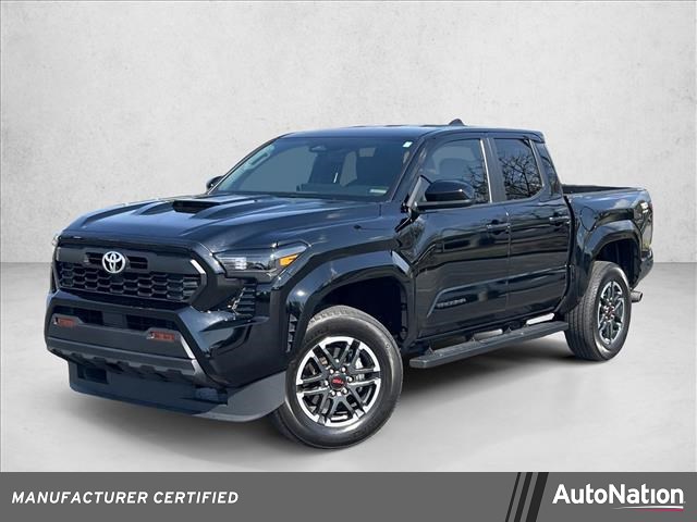 Black 2024 Toyota Tacoma TRD Sport Double Cab 4WD Pickup Truck Four-Wheel Drive Automatic