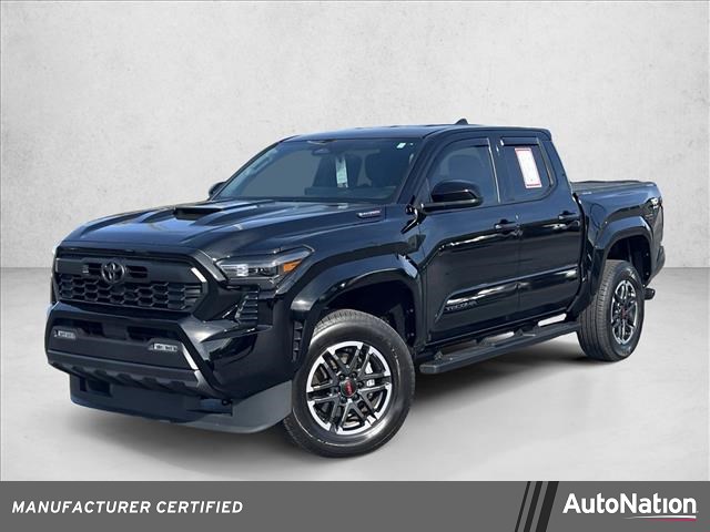 Black 2025 Toyota Tacoma TRD Sport Double Cab 4WD Pickup Truck Four-Wheel Drive Automatic