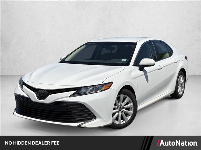 Super White 2018 Toyota Camry LE Sedan Front-Wheel Drive Automatic
