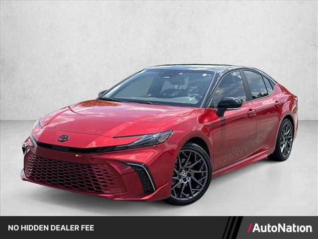 Supersonic Red/Midnight Black Metallic 2025 Toyota Camry Sedan Front-Wheel Drive Automatic