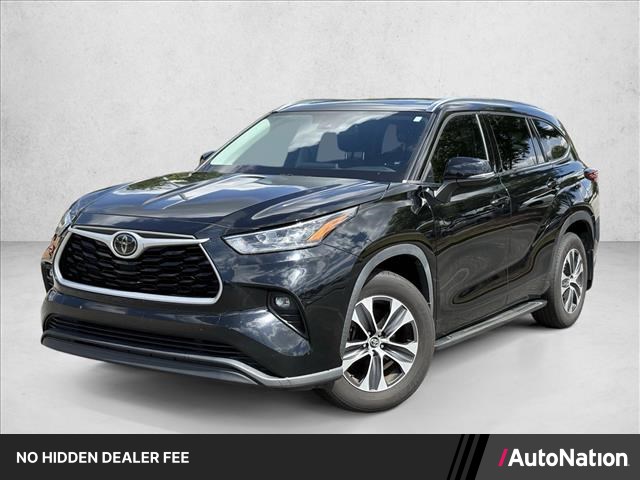 Midnight Black Metallic 2020 Toyota Highlander SUV / Crossover All-Wheel Drive Automatic