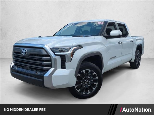 White (Wind Chill Pearl) 2024 Toyota Tundra Hybrid Pickup Truck Four-Wheel Drive Automatic