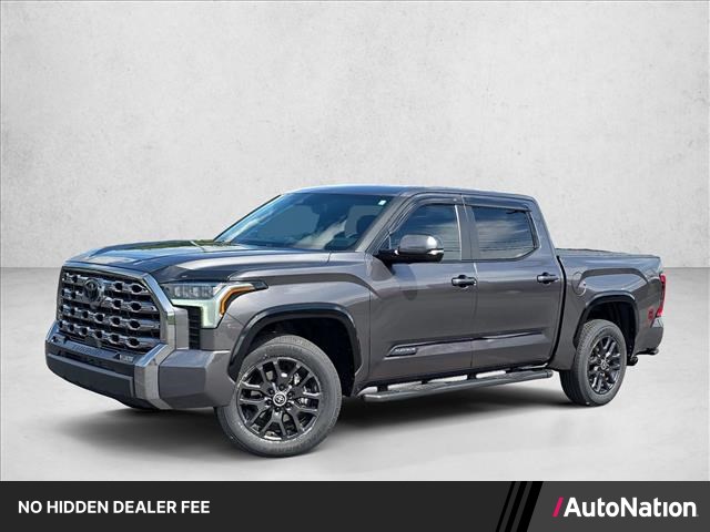 Magnetic Gray Metallic 2024 Toyota Tundra Platinum CrewMax Cab 4WD Pickup Truck Four-Wheel Drive Automatic