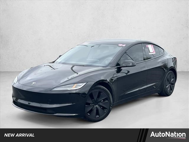 Solid Black 2024 Tesla Model 3 Automatic