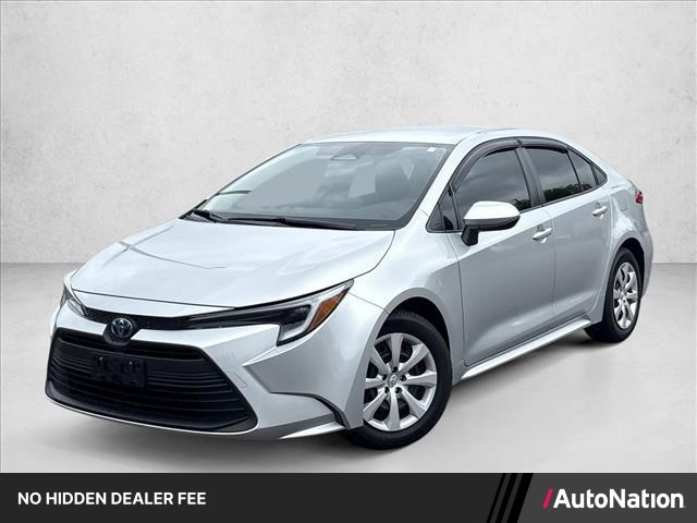 Classic Silver Metallic 2023 Toyota Corolla Hybrid LE FWD Sedan Front-Wheel Drive Continuously Variable Transmission