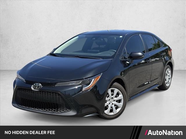 Black Sand Pearl 2022 Toyota Corolla LE FWD Sedan Front-Wheel Drive Continuously Variable Transmission