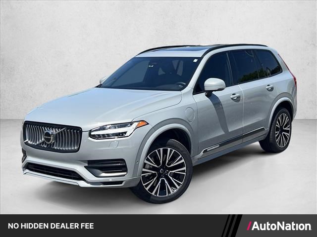 Gray (Platinum Grey Metallic) 2024 Volvo XC90 Recharge T8 Plus Bright Theme 7-Passenger eAWD SUV / Crossover All-Wheel Drive Automatic