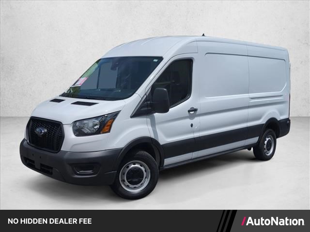 Oxford White 2024 Ford Transit Cargo 250 Medium Roof LB RWD Van Rear-Wheel Drive Automatic