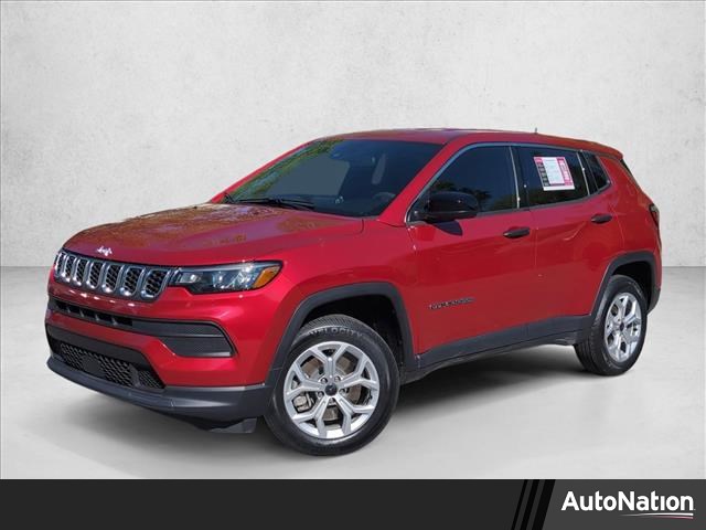 Red Hot Pearlcoat 2025 Jeep Compass Sport 4WD SUV / Crossover Four-Wheel Drive 8-Speed Automatic