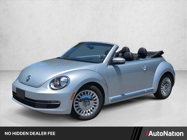 Reflex Silver Metallic/Black Roof 2016 Volkswagen Beetle 1.8T S Convertible Convertible Front-Wheel Drive 6-Speed Automatic