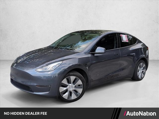 Silver/Gray 2021 Tesla Model Y Long Range AWD SUV / Crossover All-Wheel Drive Automatic