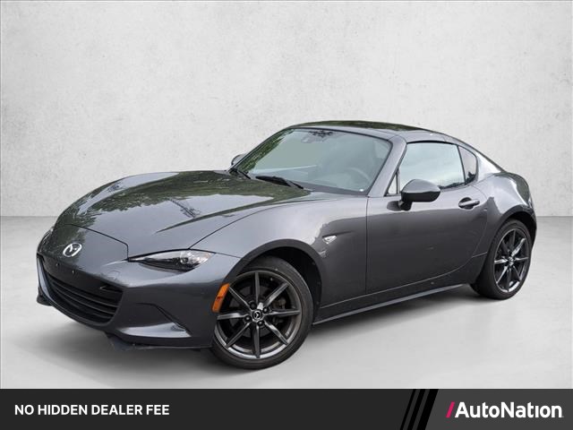 Machine Gray 2017 Mazda MX-5 Miata Convertible Rear-Wheel Drive Automatic