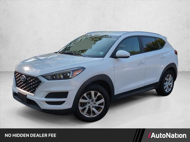 Dazzling White 2019 Hyundai Tucson SUV / Crossover All-Wheel Drive Automatic