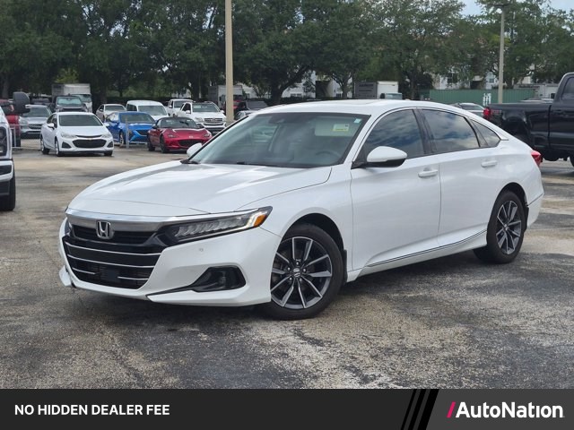 Platinum White Pearl 2021 Honda Accord Sedan Front-Wheel Drive Automatic