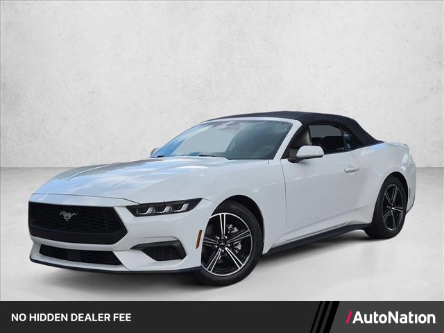 Oxford White 2024 Ford Mustang Convertible Rear-Wheel Drive Automatic