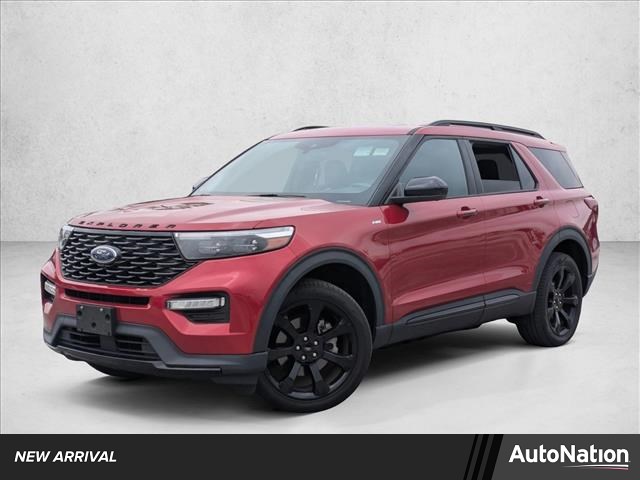 Rapid Red Metallic Tinted Clearcoat 2023 Ford Explorer ST-Line AWD SUV / Crossover All-Wheel Drive Automatic